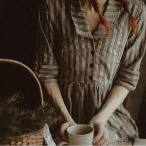 1930s Dress The Artist - Cotton Vintage  - Ethical Fashion - LetsBackTrack